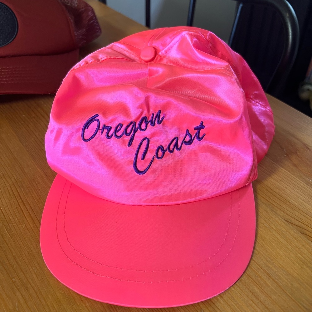 Vintage Pink Satin Oregon Coast Cap